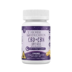 Higher Education CBD+CBN Soft Gels Melatonin - 30CT