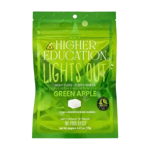 Higher Education Lights Out CBD/CBN/Melatonin/Mushroom Blend Gummies