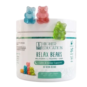 Higher Education Relax Bears Support Gummies 30CT-Calm & Sleep