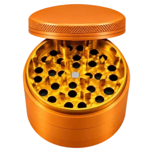 Human Grade 4 Piece Aluminum W/ Rubber Grinder