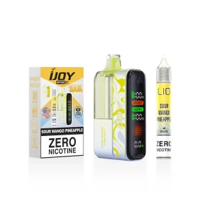 IJoy XP100K Puff Zero Nicotine Disposable Kit/15ml Bottle - Sour Mango Pineapple