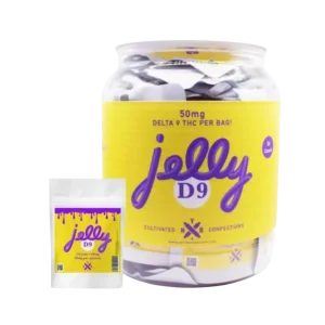 Jelly D9/THC Gummies Jar 1500MG -30CT Mixed Fruit/Hybrid