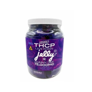 Jelly Highly Potent THCP Gummies Jar 75000MG - Blueberry Drip/Indica