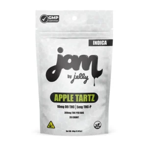 Jelly Jam D9/THCP Gummies 300MG - Apple Tartz/Indica