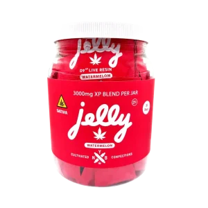 Jelly XP D9 Live Resin Blend Gummies Jar 3000MG