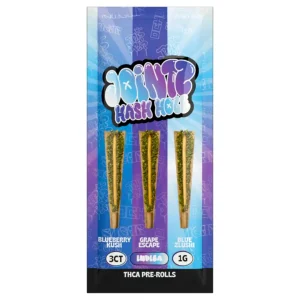 Jointz THC Hash Hole PreRolls 1G 1PK-3CT - Blueberry Kush-Grape Escape-Blue Zlushi/Indica