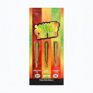 Jointz THC Hash Hole PreRolls 1G 1PK-3CT - Godfather OG-Sour Diesel-Strawberry Cough/Sativa