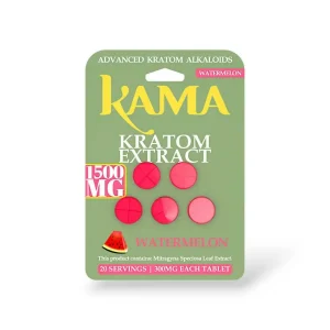 KAMA Kratom Extract Tablets 1500MG - 5CT - Watermelon