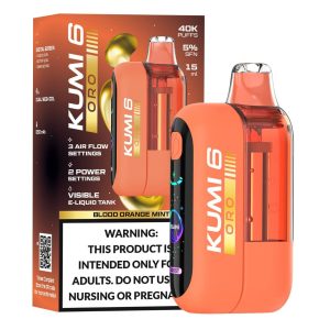 KUMI 6 Oro 40K Puff Disposable - Blood Orange Mint