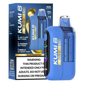 KUMI 6 Oro 40K Puff Disposable - Blue Rancher