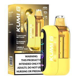 KUMI 6 Oro 40K Puff Disposable - Strawberry Banana
