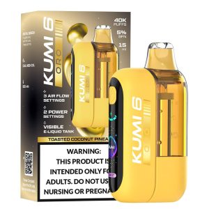KUMI 6 Oro 40K Puff Disposable - Toasted Coconut Pineapple