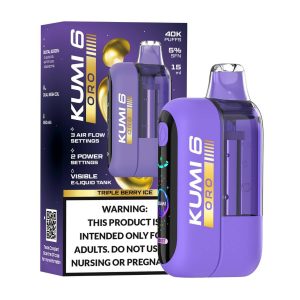 KUMI 6 Oro 40K Puff Disposable - Triple Berry Ice