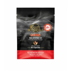Kats Kratom Capsules 50CT - Super Red Maeng Da