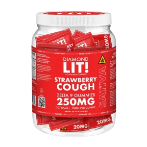 LIT THC D9 Gummies Jar 2PK-25CT