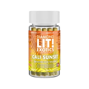 LIT THC Diamond Exotic Prerolls Joint Jar 1G-5CT
