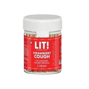 LIT THC Diamond Infused Prerolls Joint Jar 50CT