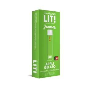 LIT THC Diamond Jammer Vape Disposable 1G - Apple Gelato/Hybrid