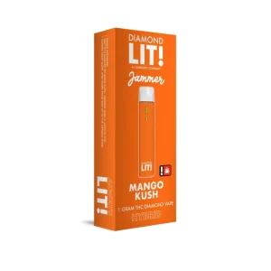 LIT THC Diamond Jammer Vape Disposable 1G - Mango Kush/Hybrid