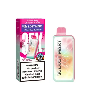 Lost Mary MT 35000 Puff Turbo Disposable - Strawberry - Cotton Carnival Edition