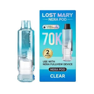 Lost Mary Nera Fullview 70K Puff Pre-filled Replacement Pod - 2PK - Clear
