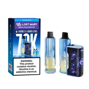 Lost Mary Nera Fullview Kit 70K Puff Disposable - Blue Razz Ice