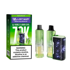 Lost Mary Nera Fullview Kit 70K Puff Disposable - Sour Apple Ice