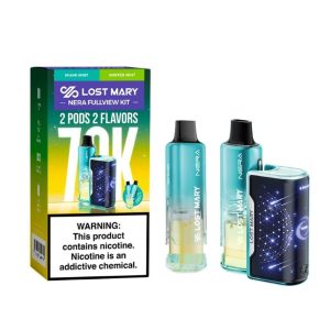 Lost Mary Nera Fullview Kit 70K Puff Disposable - Winter Mint - Miami Mint