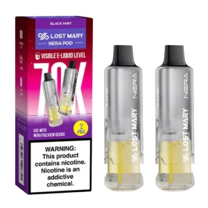 Lost Mary Nera Fullview 70K Puff Pre-filled Replacement Pod - 2PK - Black Mint