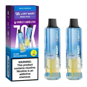 Lost Mary Nera Fullview 70K Puff Pre-filled Replacement Pod - 2PK - Blue Carnival