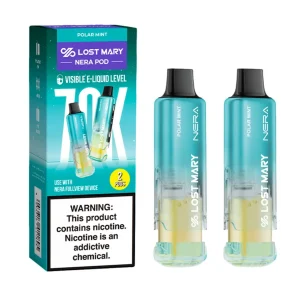 Lost Mary Nera Fullview 70K Puff Pre-filled Replacement Pod - 2PK - Polar Mint
