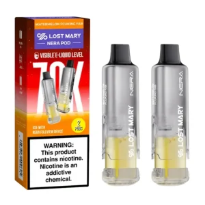 Lost Mary Nera Fullview 70K Puff Pre-filled Replacement Pod - 2PK - Watermelon Fcuking Fab