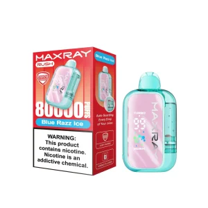 MAXRAY RUSH 80K Puff Disposable - Blue Razz Ice