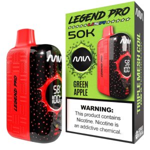 MIA Legend Pro 50K Puff Disposable - Green Apple
