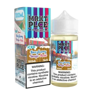 MRKTPLCE Iced Brazberry Grape Acai 100ml E-Juice