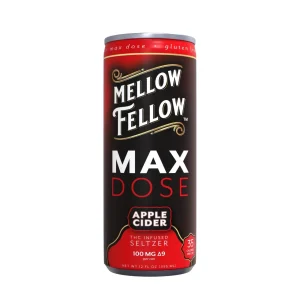 Mellow Fellow Max Dose D9/ THC Seltzer 100MG - Apple Cider