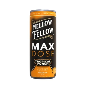 Mellow Fellow Max Dose D9/ THC Seltzer 100MG - Tropical Punch