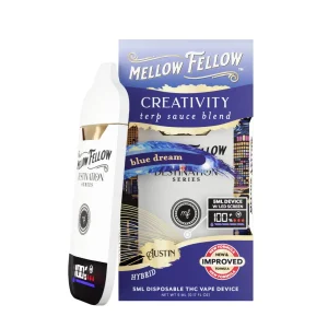 Mellow Fellow Terp Sauce Blend Disposable 5ML - Creativity - Austin Blue Dream/Hybrid