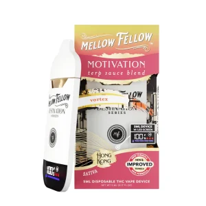 Mellow Fellow Terp Sauce Blend Disposable 5ML - Motivation-Hong Kong Vortex/Sativa