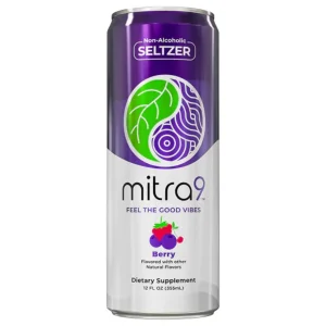 Mitra 9 Kratom Seltzer 12 OZ - Berry