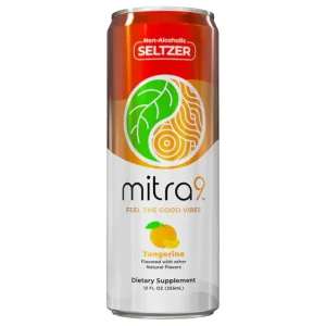 Mitra 9 Kratom Seltzer 12 OZ - Tangerine