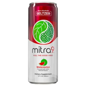Mitra 9 Kratom Seltzer 12 OZ - Watermelon
