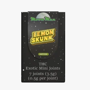 Moon Men THC Exotic Mini Joints 3.5G - 7CT - Lemon Shunk/Sativa