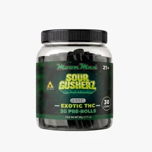 Moon Men THC Exotic Prerolls 2G-30CT - Sour Gusherz/Indica