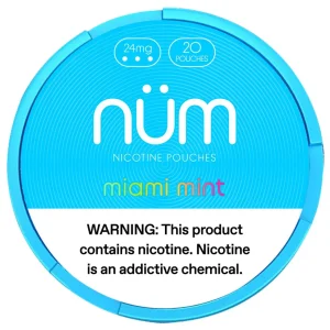 NUM Nicotine Pouches - 5PK - Miami Mint - 24MG