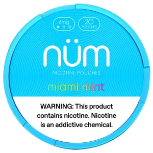 NUM Nicotine Pouches - 5PK - Miami Mint - 6MG