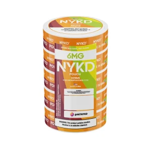 NYKD Nicotine Pouches - 5PK - Citrus - 6MG