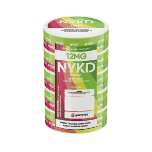 NYKD Nicotine Pouches - 5PK - Crisp Apple - 12MG