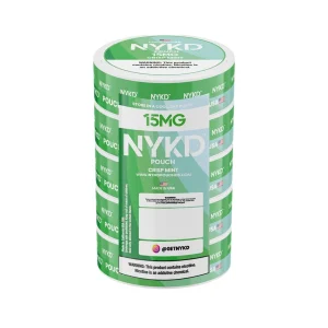 NYKD Nicotine Pouches - 5PK - Crisp Mint - 15MG