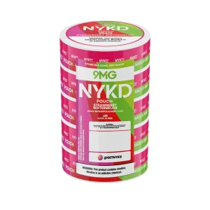 NYKD Nicotine Pouches - 5PK - Strawberry Watermelon - 9MG